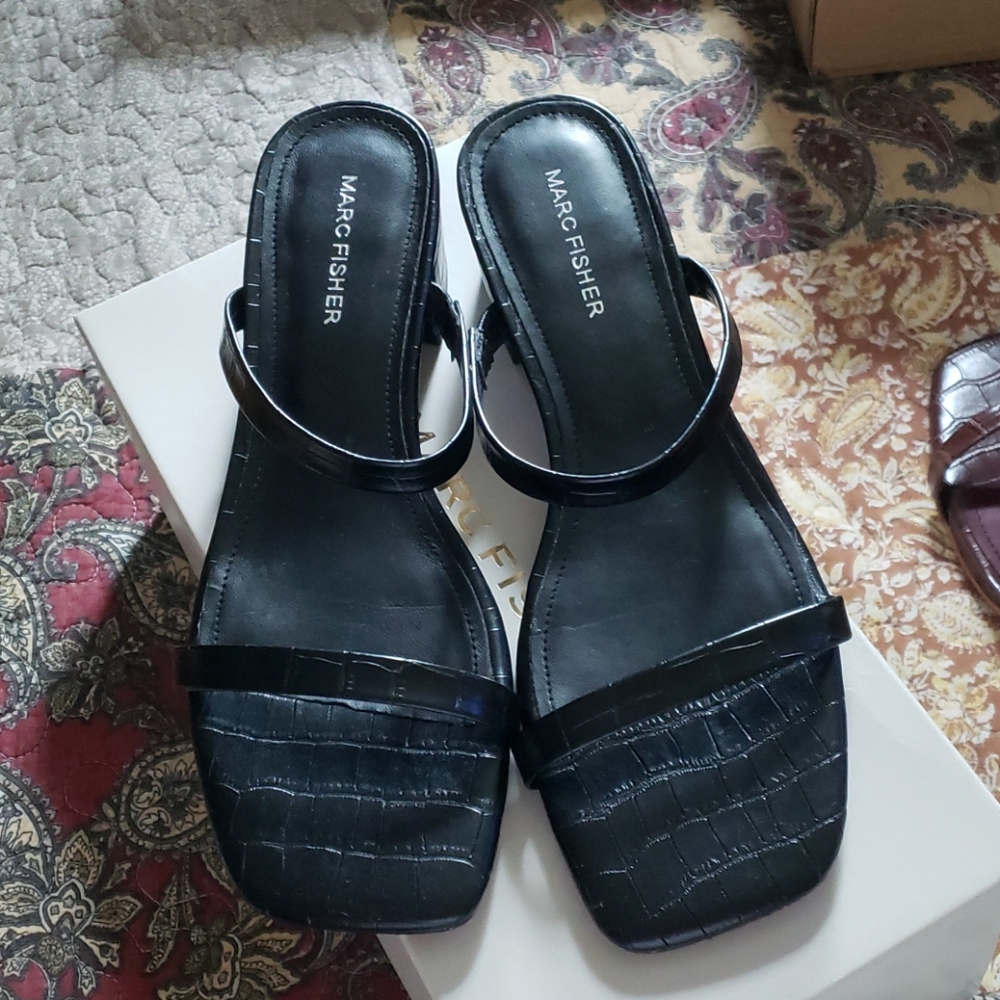 Two pairs of marc fisher sandles